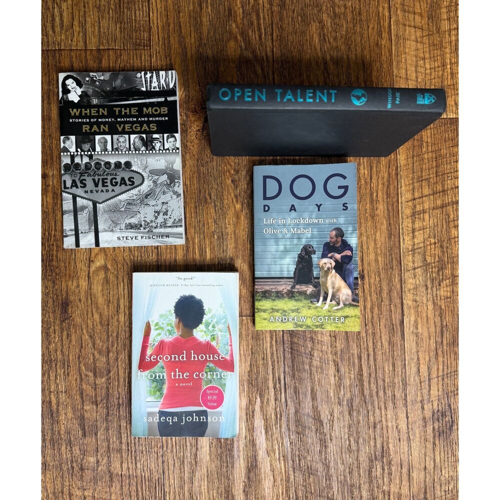 4-Book Bundle -True Crime Business Fiction Dog Lovers Mixed Books
